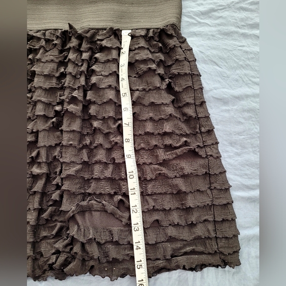 Cute Taboo Brand Black Dress with Ruffled Skirt. Sz 8 - Picture 8 of 13